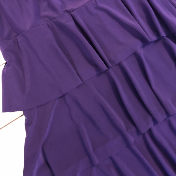 Purple Tiered Ruffle Maxi Skirt - Picture 3 of 3